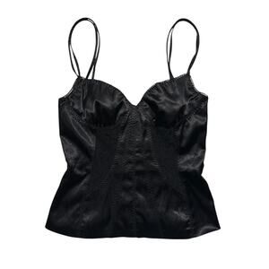 Dolce & Gabbana Black Silk Camisole Top